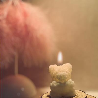 1 PC Teddy Bear Shape Candle Without Base