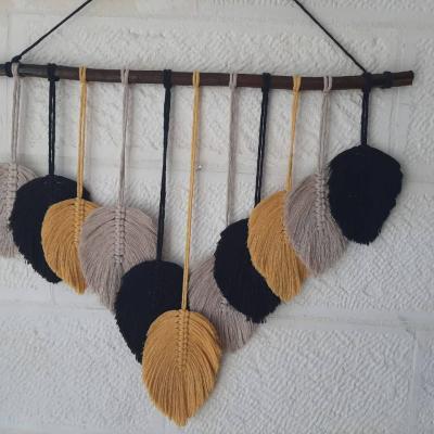 Tassel Door Wall Hanging , Fabric Woven Boho Macrame Wall Hanging