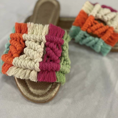 Crochet Slipper Multi Color