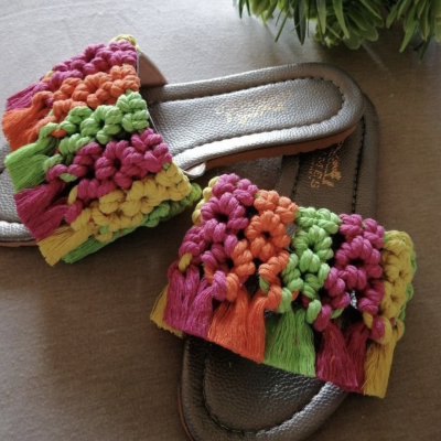 Crochet Slipper Multi Color