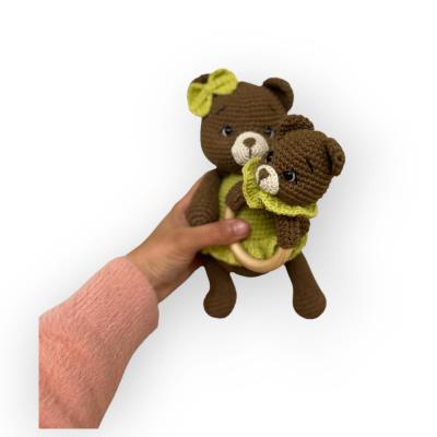 Package of teddy bear and teddy ring